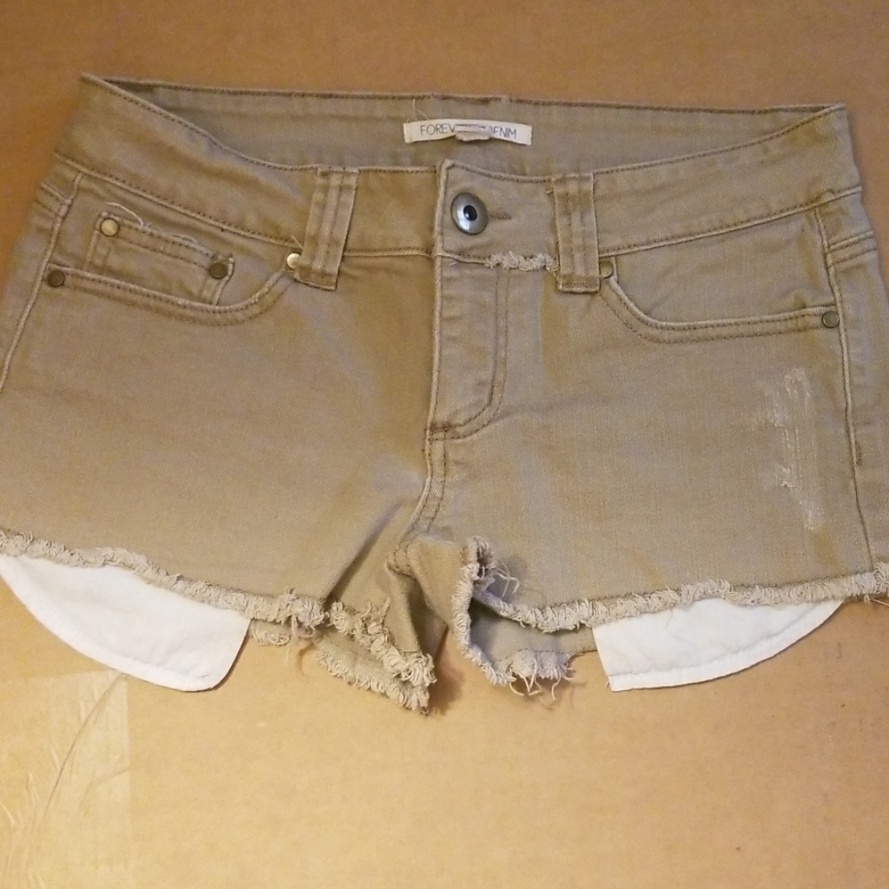 Denim Khaki Short